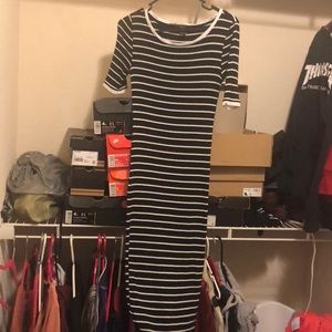 Black & White T-Shirt Dress